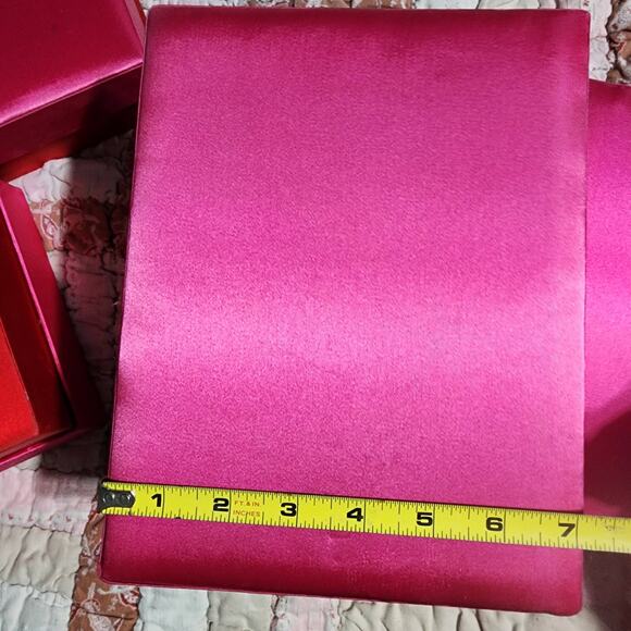 Lot of 5 Used Gift Boxes With Attached Ribbon, 7in x 3in x 9in - Picture 6 of 9